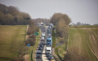 A303 crash leaves road partially blocked with traffic